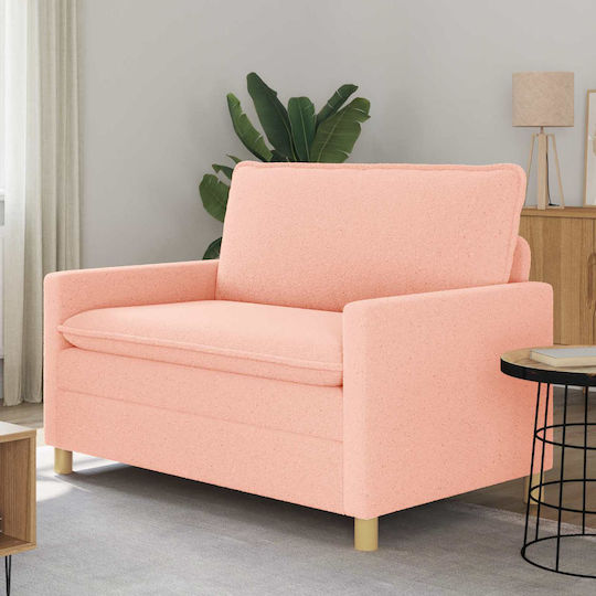 Two-Seater Couch Pink 126x81x87.5cm
