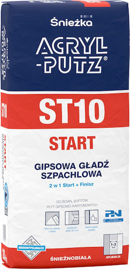 Śnieżka Acryl-putz St10 Snow-white Putty Filler 20kg