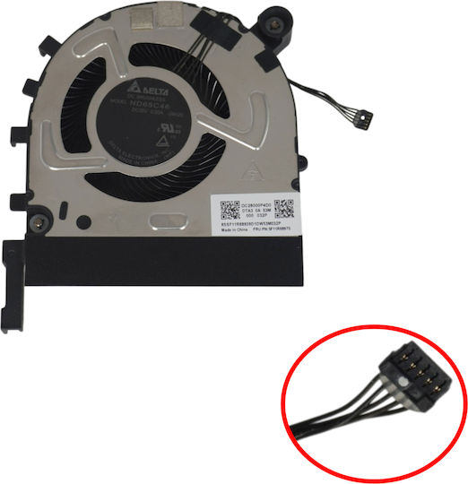 Ανεμιστηράκι Laptop Gpu Cooling Fan Lenovo Thinkpad P14s Gen 5 21g2 21g3 Nd65c46-24h20 5f11r68975 5f11v47613 5f10z58279 Dc28000p4d0 5pin Κωδ.81696