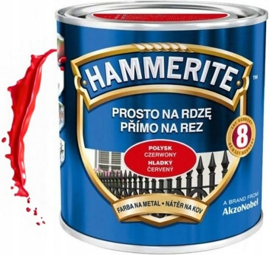 Metal Paint Direct To Rust Red 0.7l