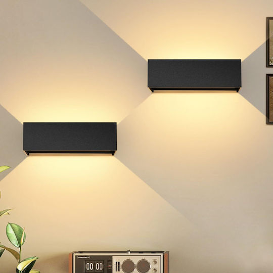 Resteq Wandmontiertes Außenbeleuchtung LED 30W 3000K 30x10x10cm Resteq Wandmontiertes Außenbeleuchtung LED 30W 3000K 30x10x10cm