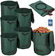 Kotarbau Garden Basket Leaves Grass Round Foldable Zip Closure 272 L Set 5 Pcs
