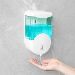 Automatic Soap Dispenser 600ml Sensor Wall Mount Touchless White Automatic Soap Dispenser 600ml Sensor Wall Mount Touchless White