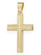 Goldjewels Women's Gold Cross 9K Double Sided Without Chain