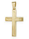 Goldjewels Men's 9K Gold Double Sided Cross Without Chain