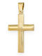 Goldjewels Men's 9K Gold Double Sided Cross Without Chain