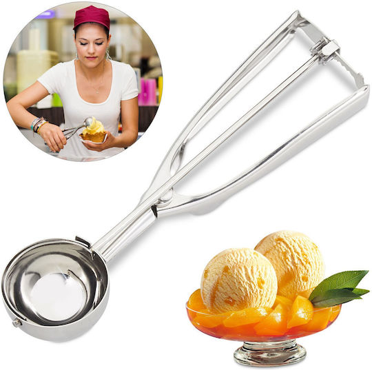 Relaxdays Lingură de Înghețată din Oțel Inoxidabil 22.5cm