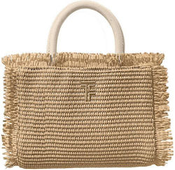 Feel & Touch Fabric Beach Bag White Feel & Touch Fabric Beach Bag White