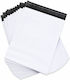 Set 100 Pungi Curier Autoadezive pentru Colet Ambalare Transport Rezistente Grosime 50 Microni Exterior Alb Interior Negru 500 X 700 X 40 Mm