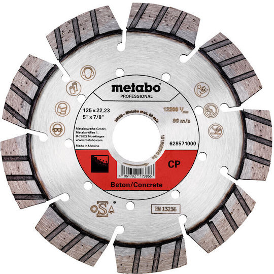 Metabo Cutting Disc for Construction Materials 125mm