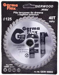 Germaflex Δίσκος Κοπής Ξύλου 125mm Germaflex Δίσκος Κοπής Ξύλου 125mm