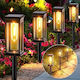 Waterproof Solar Floor Light 1.5W 30lm Warm White 2700K with Photocell IP65