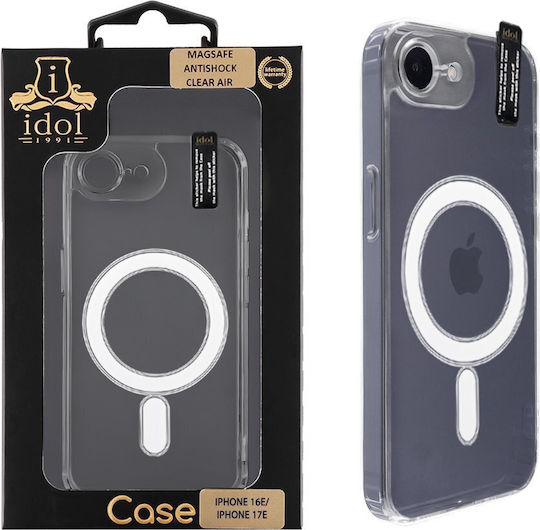 Idol 1991 Case iPhone 16e iPhone 17e 6.1'' Super Magsafe Antishock Clear Air Back Cover TPU Full Camera Protection Transparent
