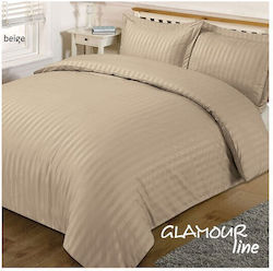 Сет Луксозни Чаршафи За Хотел Flamingo Glamour 3 Бройки 240x280см Бежови Сет Луксозни Чаршафи За Хотел Flamingo Glamour 3 Бройки 240x280см Бежови