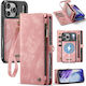 Caseme 008 Iphone 17 Pro Max 5g Θήκη Πορτοφόλι Αποσπώμενη Θήκη Σιλικόνης Pink