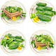 Jar Lid Fi826 Cucumber Pattern 10 Pcs