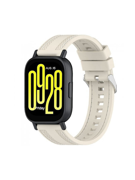 Λουράκι Silicone 22mm Two Side Stitching Xiaomi Watch 5 47mm Starlight