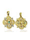 Kontopoulos Pendant Kids Charm Double Sided Constantine Coin Gold 14K P5910KRN