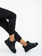 Damentaschen Flatforms Sneakers Schwarze
