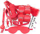 La Lolita Amsterdam BDSM Kit σε Κόκκινο Χρώμα 11τμχ