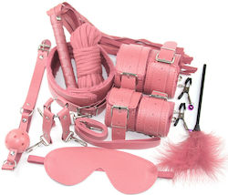 La Lolita Amsterdam BDSM Kit σε Ροζ Χρώμα 11τμχ