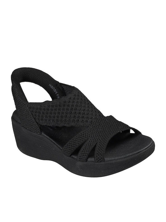 Skechers Skechers Damenplattformen Schwarz