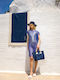 Feel & Touch Caribbean Strandtasche Blau