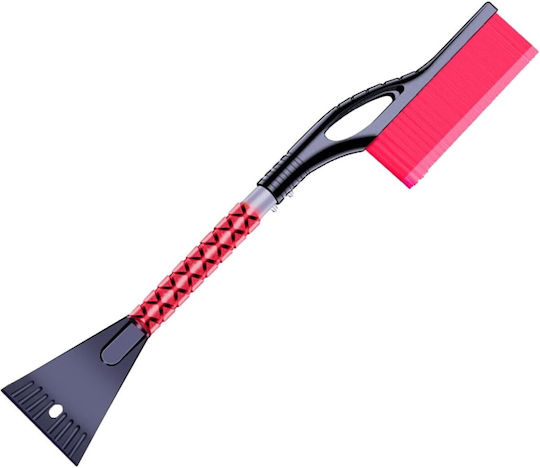 Perie și Răzuitoare de Gheață Auto Alista Home Multifuncțională Detasabilă Mâner Antiderapant Aluminiu Plastic Fragmentare Gheață Pe Parbriz Soluție de Iarnă Dezghețare 68x24x11.1 Cm Roșie