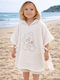 SteweHome Kinder Strandponcho Weiß