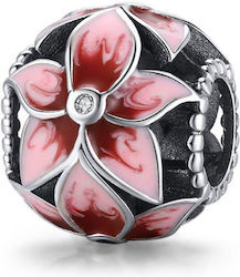 Ασημενιο Charm 925 Flower Ball Oval