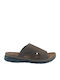 Damen Flache Sandalen Braun