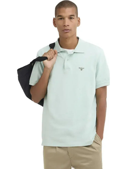 Barbour Polo Μπλούζα Mint Blue