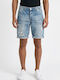 Herren Jeansshorts Regular Fit Blau