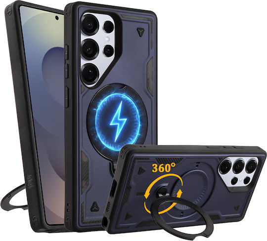 Idol 1991 Case Samsung S25 Ultra 5g S938 6.9" Armor TPU Hyper Magsafe Stand Camera Guard Blue Idol 1991