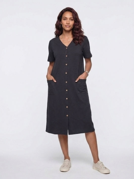 Billys' Fashion Καλοκαιρινή Γυναικεία Ρόμπα Μαυρο 26069,=