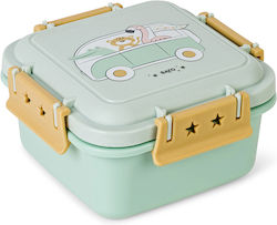 Saro click & Go! Little Explorers Plastic Kids Food Container 0.65 Litre Green