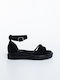 Sandale Tip Pantof Negre
