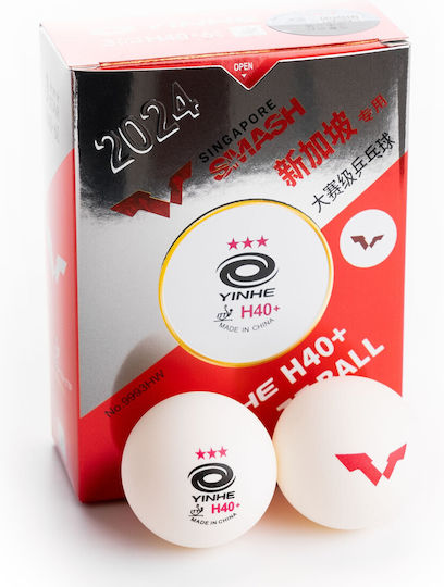 Μπαλάκια Πινγκ-πονγκ Yinhe 40+ 3*** Wtt Ittf 6 Balls Seam 6970877801199