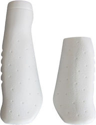 Elmo Anatomic City 93mm+130mm Grip Shift White Bicycle Handlebar Grips