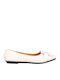Δερμάτινα Γυναικεία Loafers σε Λευκό Χρώμα