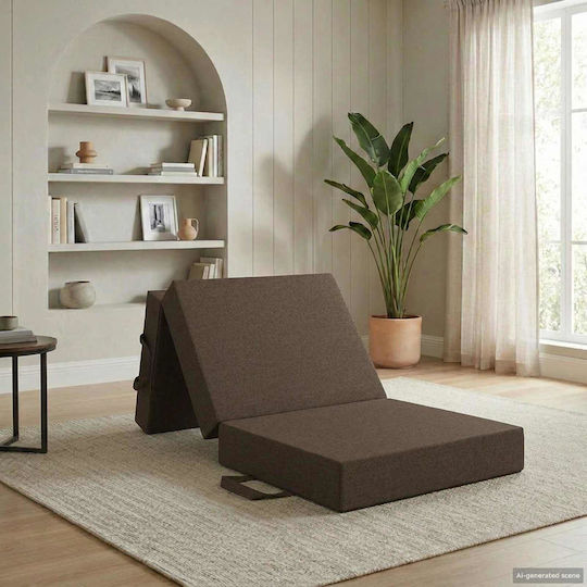 Kreβατι Kanape Anadiploumeno 75 X 63 X 45 Εκ Taupe