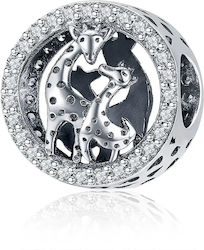 Silver Charm 925 Giraffe