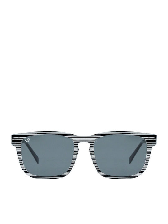 OJO Sunglasses Unisex Γυαλιά Ηλίου με Γκρι Ξύλινο Σκελετό και Γκρι Φακό 18OPL72056