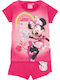 Minnie Mouse Детска Пижама Лятна Фуксия