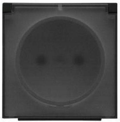 Simon 55 Single Socket Cover Natural Gas Transparent Black Matte Lock Tgz1buzp/149a