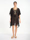 Ble Resort Collection Women's Beachwear Caftan Black