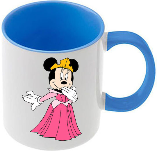 Κούπα Mickey Mouse Γαλάζια Λαβή Εσωτερικό