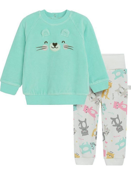 Kids Tracksuit Light Blue 2 Pieces