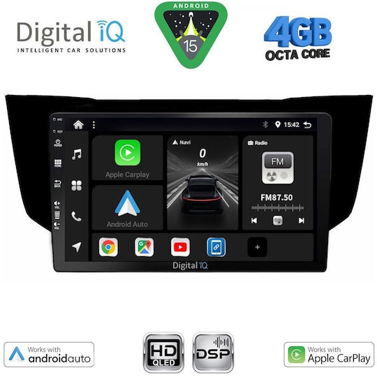 Digital IQ Ηχοσύστημα Αυτοκινήτου για Lexus RX300 2003-2008 (Bluetooth/USB/WiFi/GPS/Apple-Carplay/Android-Auto) με Οθόνη Αφής 9"