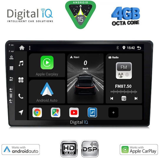 Digital IQ Ηχοσύστημα Αυτοκινήτου για Mazda 2 2002-2007 (Bluetooth/USB/WiFi/GPS/Apple-Carplay/Android-Auto) με Οθόνη Αφής 9"